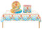 YAAVAAW Kids Happy 8th Birthday Party Table Cloth,Paper Plates and Napkins Disposable Tableware Set for Girls Boys,37Pcs 8th Birthday Party Table Decor Paper Dinnerware for Kids 8th Birthday Decor
