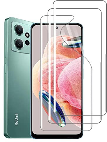 TMahhbid [2 piezas] Película de Hidrogel para Xiaomi Redmi Note 12 5G 4G / Poco X5 5G / Note 12R Pro (6.67 Pulgadas), [HD] Protector de Pantalla de TPU Suave Transparente [NO vidrio templado]