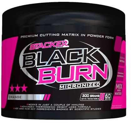 Stacker2 Black Burn Micronized (300g) Orange