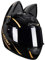 Full Face Motorradhelme mit Katze Ohren Adult Flip up Visiere Motocross Helm Vollvisierhelm Motorrad-Crash Helmet Leichtbau DOT/ECE Certified 1,M
