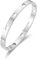 Philip Jones Edelstahl-Herz-Armreif (17,8 cm), M, Edelstahl, Kein Edelstein