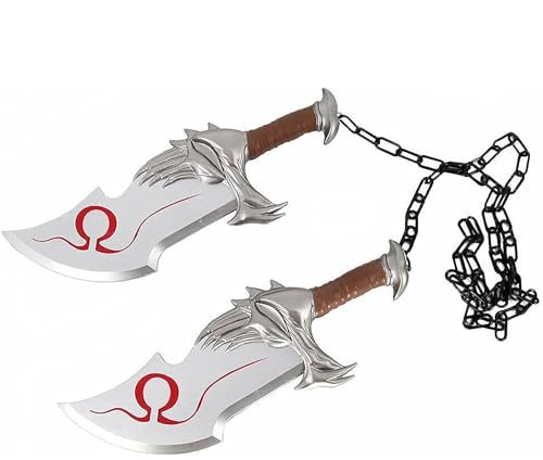 Cosplay Prop Replica God of War Swords Kratos Blades of Chaos Foam 2 Pieces Axe Foam Material
