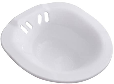 IWOWHERO 1stk Bidet Postoperatives Pflegebecken Sitzbad Für Hämorrhoiden-frauen Sitzbecken Mit Spüler Sitzbadewannen Sitzt Badeset Für Damen Toilette Weiß Plastik Fräulein Waschbecken