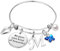 TINGN Silber Armband mit Buchstaben Damen, Silber Charm Armband mit Buchstaben M Armband Schmetterling Armband Damen Personalisiertes Armband Armbänder Damen Geschenke für Frauen Mädchen Geschenke