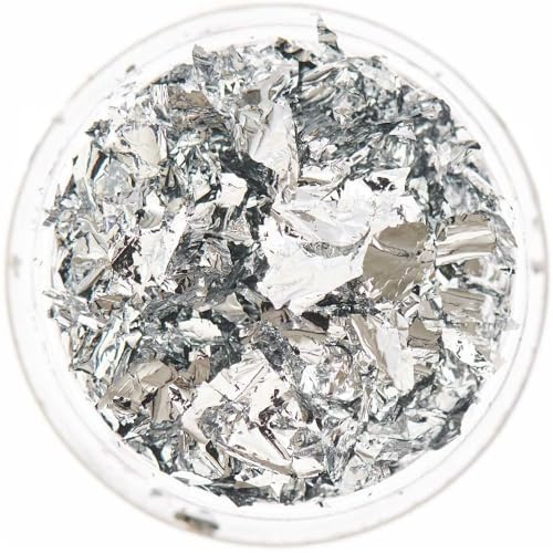 Blattmetall Flocken Silber, 0,3g