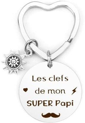 Cadeau Grand Pere Cadeau Papi Porte Cle Papi Cadeau Fete Des Grands Peres Super Papi Cadeau Papy Cadeau Grand Parent Cadeau Retraite Homme Cadeau Remerciement Cadeau Homme Original Cadeau Homme