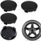 4 Stück Radnabenkappen 56mm(OD 60mm ID 56mm) Universal Nabenkappen aus ABS Schwarz Radnabenkappen Polierte Oberfläche Auto Nabendeckel Felgendeckel Ersetzen Kompatibel mit VW und Audi Alufelgen