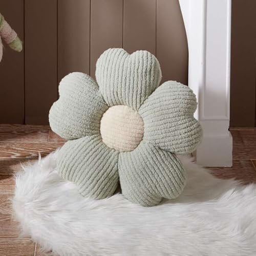 FRANK FLECHTWAREN Blütenkissen Cordsamt, 100% Polyester Maße: Ø 40 cm, ausgefallenen Form, vielseitig einsetzbar