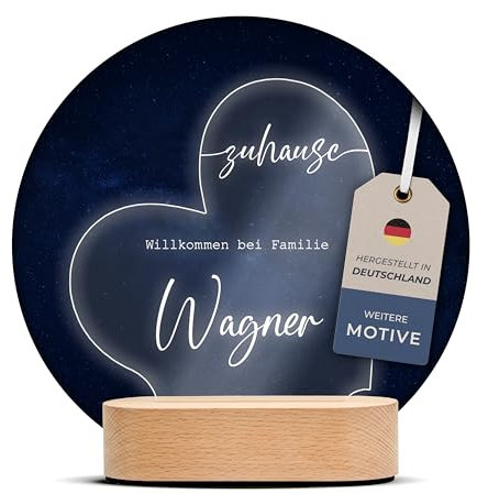 Amari ® Personalisierte Nachtlampe Bogen mit Foto, Individuelle Nachttischlampe, Niedliches Nachtlicht für Erwachsene & Kinder, Personalisierte Geschenke (Text, Herz)