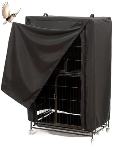 Kaxenig Große Vogelkäfigabdeckung, wasserdichte Vogel Papageien Käfig Abdeckung, Gute Nacht Vogelkäfig Schutzhülle, Atmungsaktive Papageienschutz-Verdunkelungshülle