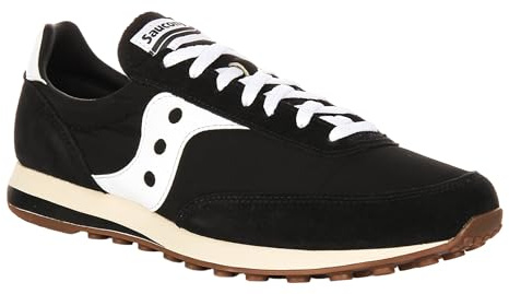 Saucony Unisex Trainer 80 Sneaker, White/Black, 11 UK
