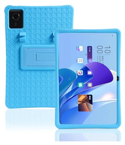 Funda para Lenovo Chromebook Duet Gen 9 2024 de 11 Tableta Funda de Silicona Suave con Soporte para Chromebook Duet 11M889 de 10,95(Blue,Duet EDU G2)