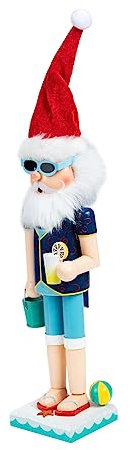 ABOOFAN Nussknacker Baum Weihnachtskugel Urlaub Union Jack-Partydekorationen Plätzchen weihnachtsdeko büro Dekoration Santas Weihnachtsgeschenkpapier Weihnachtstischverzierung Holz Blue