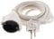 Zenitech, cable alargador Schuko HO5VV-F 3G1,5mm² 2m blanco, cable eléctrico con aislamiento reforzado para electrodomésticos, máx. potencia 3680W, voltaje 230V