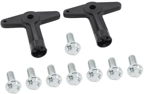HouYeen ‎Front or Rear Right and Left Wheel Centre Cap Screws Bolts with Key for Re-nault Clio mk2 mk3 Scenic Laguna Megane mk1 mk2 Modus 1996-Onwards