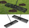 COSTWAY Rastrello Livellatore per Prato, Attrezzo per la Livellatura del Prato con Manico Ergonomico, Livellatrice per Giardino, Cortile, Campo da Golf, Fattoria e Pascolo (Nero 106 x 25 cm)