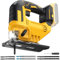 BROVR Cordless Jig Saw for Dewalt 20v Max Battery, Brushless Orbital Jigsaw, 0°- 45° Bevel Cuts, 3 Orbital Settings with LED Light for Straight/Curve/Circle Cutting (No Battery)