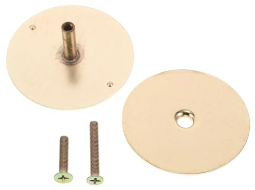 Didiseaon Placa Cubierta para Agujero de Cerradura Dorada con Tornillos Embellecedor para Reparación y Fijación de Pomo de Puerta Protección Segura y Duradera