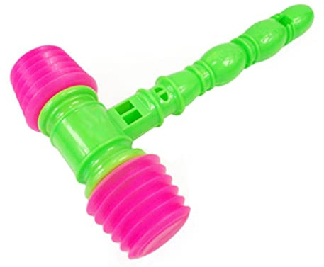 Licsaliwe Jouet Marteau grinçant pour Enfants, Marteau sonore à Percussion en Plastique, Jouet Musical Amusant pour Enfants, Jeu d'apprentissage précoce de Couleur aléatoire