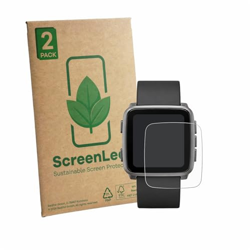 ScreenLeaf 2 Stück Schutzfolie für Pebble Time 2 2026 | 2 Stück , Transparenter Displayschutz Made in Germany, Klare Displayschutz-Folie Kratzfest