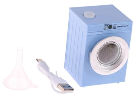 QUXVUIS Mini lavatrice versatile per casa delle bambole, tutti i tipi di gioco, aggiunta di realismo ai giocattoli, immaginazione stimolante, mini lavatrice a , Blu , 5.1x4.6x7 cm
