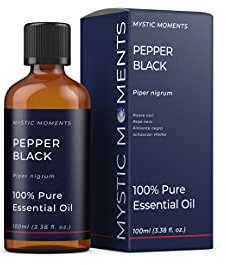Mystic Moments | Pepe olio essenziale nero 100 ml - olio puro e naturale per diffusori, aromaterapia e massaggio miscele senza OGM vegano
