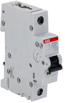 ABB S200M Miniaturüberlastschalter Typ D, Pol 1-polig 32A 230V ac, Abschaltvermögen 15 kA System Pro M Compact 72 V dc
