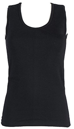 HEAT HOLDERS 1 no. Ladies Thermal Underwear Sleeveless Vest Top Seamless Body 2 Colours 4 Sizes (L (16-18), Black)