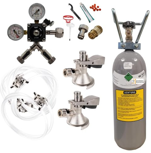 GASTROBEDARF WESTERBARKEY Zubehörset für 2 leitige Zapfanlagen mit Kegs, Uhr, CO², Schläuche & Reinigungsset