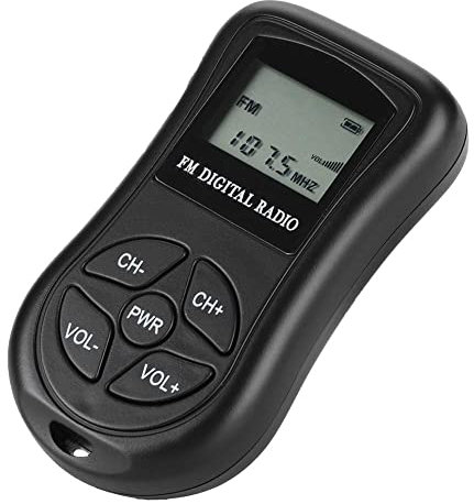 VBESTLIFE Digitales Radio mit Kopfhörern, Tragbares UKW-Radio mit LCD-Display, Low Power MP3 Player Radio