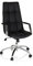 hjh OFFICE 661005 Bürostuhl SARANTO PRO Leder Schwarz moderner Schreibtischsessel Drehstuhl, hohe Rückenlehne