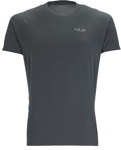 Rab Men's Sonic Tee Lightweight Breathable Short-Sleeve T-Shirt for Trail Running & Hiking - Beluga - Medium