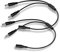 ANLINK DC Power Splitter Cable-2 Pack Noir, 1 Femelle à 2 Mâle 5.5mm * 2.1mm Cordon Adaptateur de Sortie d'Alimentation