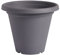 Clever Pots Petit Pot de Fleur Interieur, Pots de Fleurs Plastique 19/20cm pour Fleurs et Plantes, Pot Plante Intérieur et Extérieur avec Drainage pour Jardin, Veranda, Patio, Balcon, Gris Ardoise