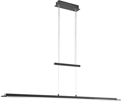 Fischer & Honsel|Pendelleuchte, Bill|sandschwarz|L: 145,00 cm, B: 16,00 cm|Höhenverst. von 80,00 cm bis 150,00 cm|dimmbar|CCT 3 Stufen|1x LED 28,0 Watt 2700/3350/4000 K|3300 lm|EEG: F|60865
