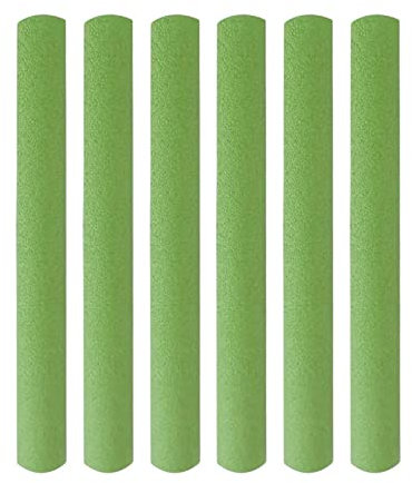 6x Trampoline Enclosure Pole Foam Sleeves Padding Foam Protective Sleeve Trampoline Pole Covers for Indoor Pipe Kids Trampoline Accessories, Green