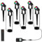 Sonnewelt Gartenbeleuchtung 6 Stück 1W, Gartenlampe Freien IP65 Wasserdichter,Vielseitige Gartenstrahler RGBW,Moderne Gartenstrahler led erdspieß Gartenleuchte für Gärten, Rasenflächen und Wege