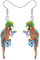 NEWEI Cute Macaw Papagei Vogel Ohrringe für Damen Mädchen Damen Acryl Tiere Schmuck Geschenke Charms (Hawaii G)