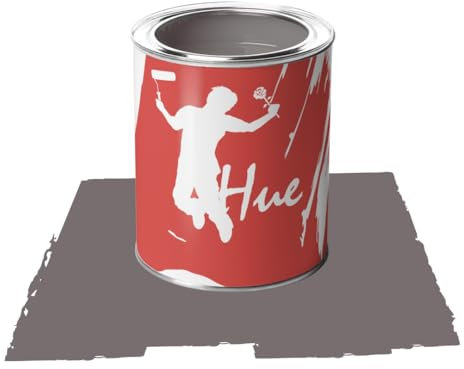 VERNICE HUE Pittura acrilica lavabile per interni ecologica colori formato 0,75 L Grigio Marrone