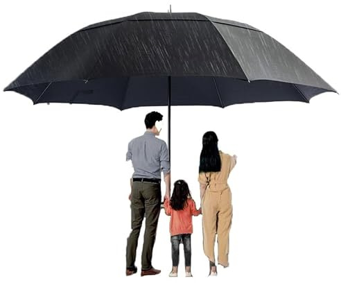 CunTo 78 Zoll großer Golfschirm, wasserdichter, winddichter großer Regenschirm, automatisch zu öffnende Regenschirme für Männer und Familien, Stockschirme für Regen