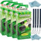 Fujifilm QuickSnap Flash 400 Disposable 35mm Camera • 4 Pack • 4 Hand Straps • 2 BluebirdSales Microfiber Cloth