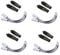 8 PCS Bicycles V-Brake Brake Noodles And Boot Set Bike Brake Bend Tube Plastic Sleeves Boot Protector Hoses Bike Part V Bike Brake Noodles Cable Guide Pipe Cycling Brake Pipe Bicycles Accessories