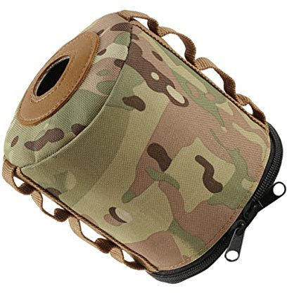 INOOMP Gas Tank Protective Sleeve Insulated Camouflage Cover for Camping Gas Canister Protective Cover Space-Saving Simple Maintenance