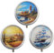 3er Set Pillendose Medikamentenbox Tablettenbox Pillenbox (Landschaft, Leuchtturm, Schiff)