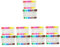 COHEALI 240 Stk doppelseitiger Aquarellstift Aquarellstifte für Kinder tragbare Kunststifte Zeichenstift colored pencils buntstifte praktische Farbmarker studentische Kunstmarker Plastik