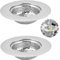 2 filtri di scarico per lavello in acciaio inox (11,5 x 6 x 2,5 cm)