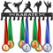 SUPERDANT Karate Medaillenhalter Karate Medaillen Aufbewahrung Personalisierter Sport Medaillen Halter Mit 13 Haken Wandmontierter Medaillenhalter Halterungs Geschenke für Sportler und Kinder