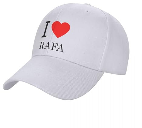 QIYAEUA I Love RAFA Tennis Sport Baseball Caps Männer Curved Sun Caps Roger Federe Dad Hat Verstellbare Snapback Caps Golf Hüte Sommer Hüte Geschenk