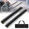 HENGMEI Rollstuhlrampe Teleskoprampen Teleskopschiene Türschwelle Aluminium Schwellenrampe Rollstuhl Rampe Türschwellenrampe Tragfähigkeit 300 kg, Silber (121-213cm)