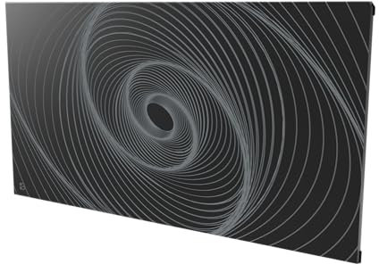 BESTHERM - Radiateur électrique fixe connecté WIFI à inertie sèche céramique 1500W Bestherm ARIANE CONNECT Design horizontal noir